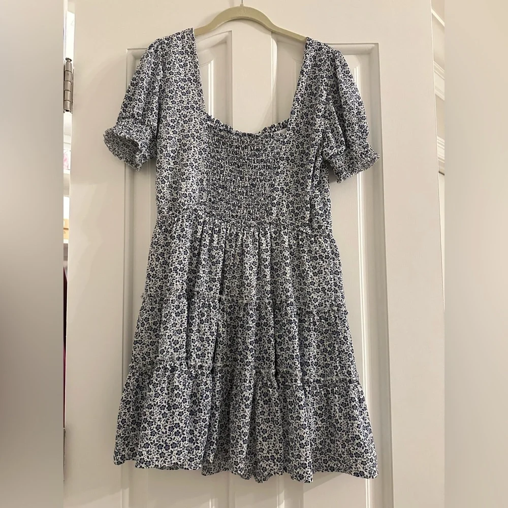 Altar’d State Benton Blue Floral Mini Dress - Picture 3 of 6